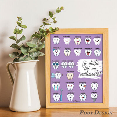 Tablou sentimente dințișori , pody design